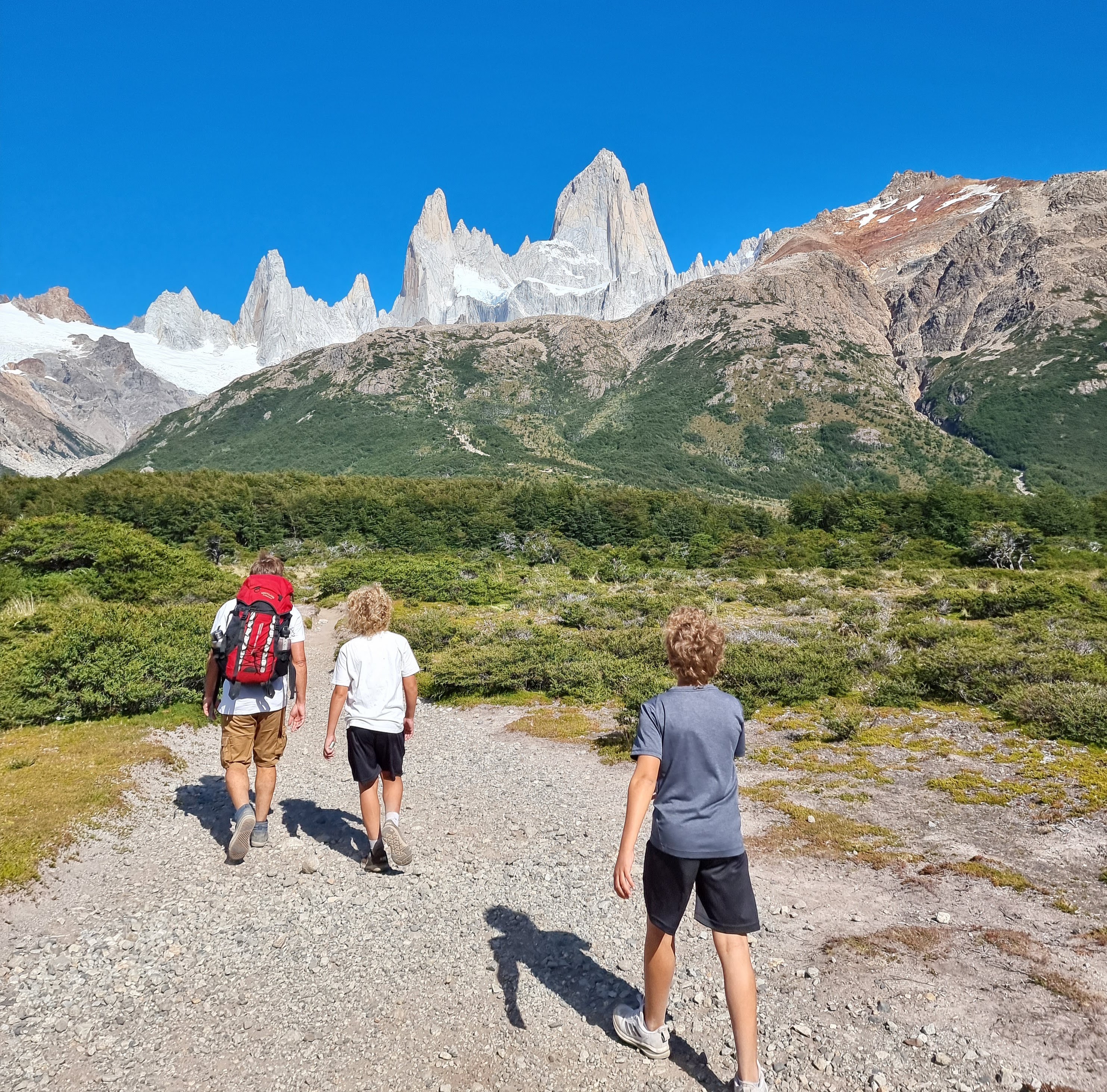 Caminando hacia el Fitz Roy
